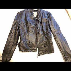 High quality faux leather jacket, size M.